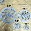 20x2.0"  20x1.75" Flat Free Cart Tire  PU foam tire Polyurethane foam tire 4
