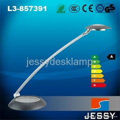 L3-857391 dark silver LED table lamp with touch dimmer switch