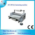 DC-380 hot laminating machine with steel