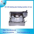 hot  glue binder DC-460A desktop glue book binding machine  A3 size book binder 2