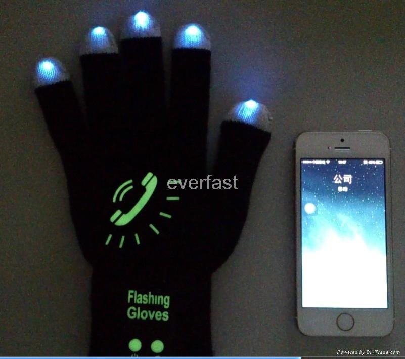 bluetooth gloves with flahlight