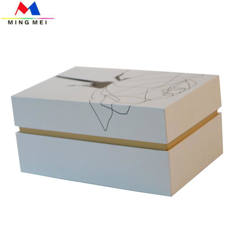 Unique design paper gift pack box with UV spot printed 2