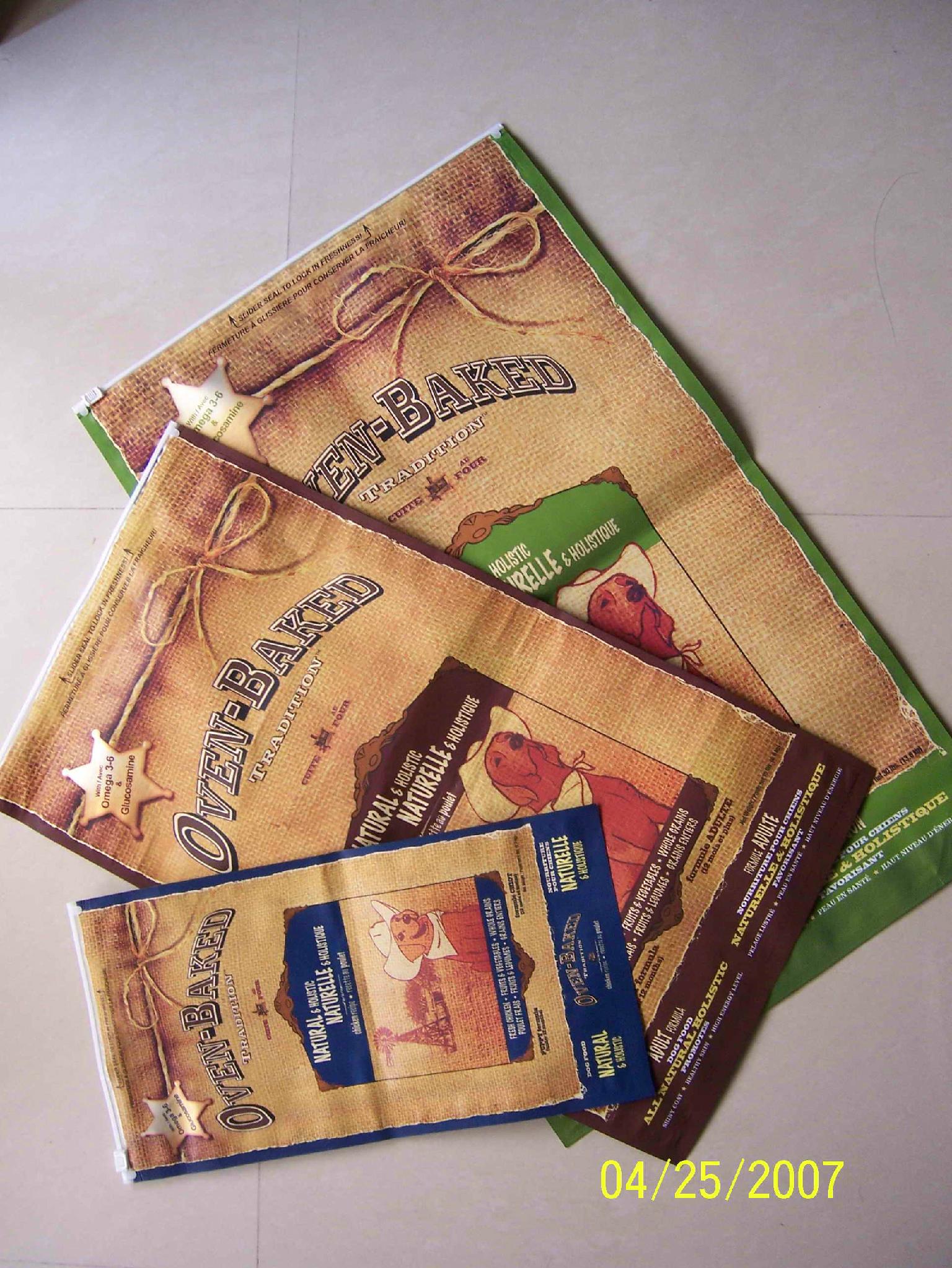 laminated plastic bag composition plastic bag printed PET PE zipper lock bag SML OEM (China