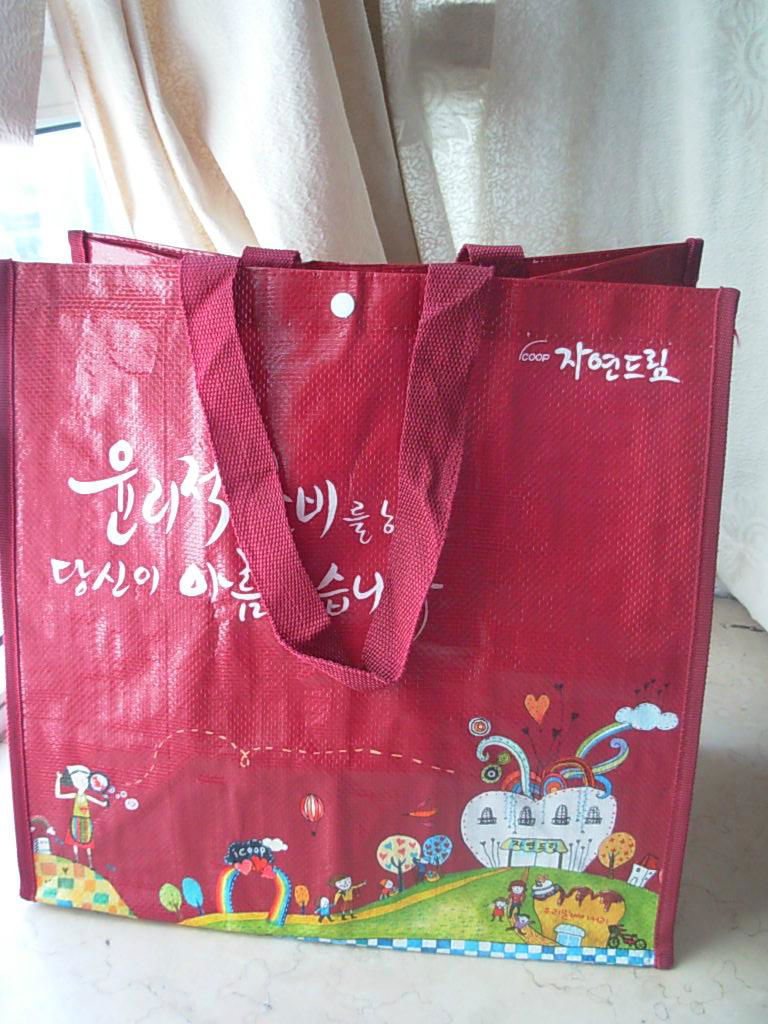 PP woven fabric carrier bag  shopping bags 2
