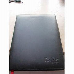 Diaries and notebook with spiral wire binding and saddle stitching binding