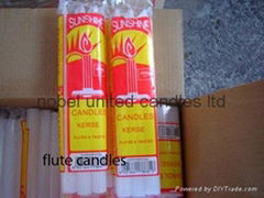 fluted candles