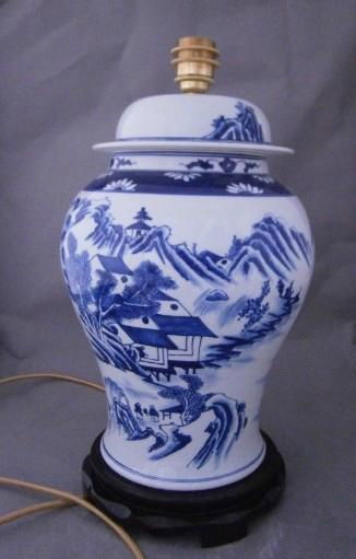 wholesale blue and white porcelain lamps