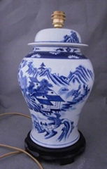 wholesale blue and white porcelain lamps