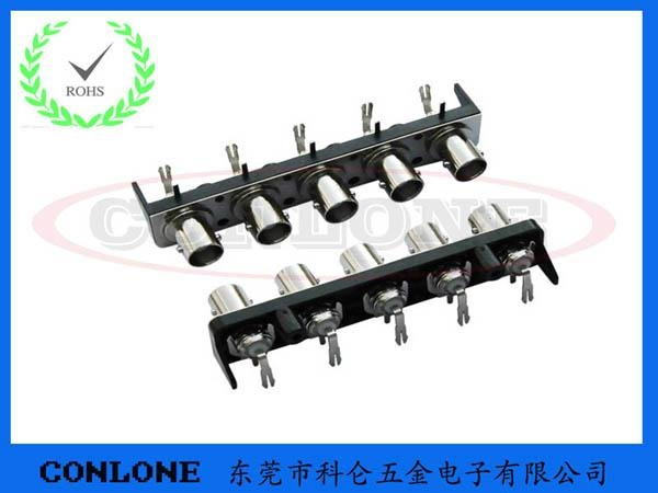 BNC单排2路多孔视频连接头 2