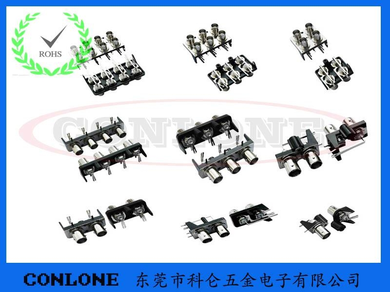 BNC双排6路多孔视频连接器 4
