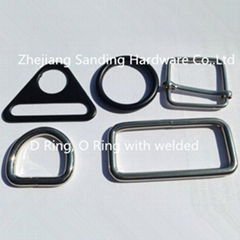 Triangle ring,Round ring, welded D ring