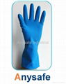 Sprayed flocklined household gloves