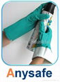 Chemical resistant nitrile gloves