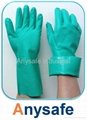 Unsupported nitrile gloves