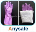 PVC flocklined glove