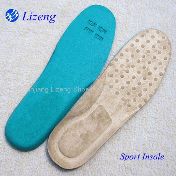 Suede foot care EVA insole with massage for sport shoes