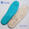 Suede foot care EVA insole with massage for sport shoes 1