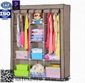 Home furniture portable Temporary assemble portable non woven wardrobe furniture 2