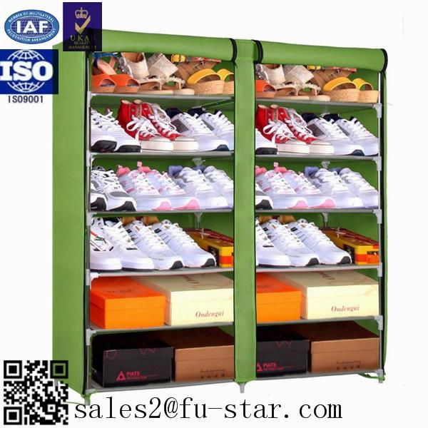 Modern designs metal shoe rack shoe storage cabinet solid wood shoe cabinet 2