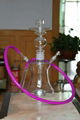 With LED lights glass shisha hookah