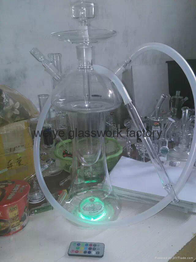 glass hookah with led lights shisha WYH-002