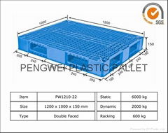 double faced plastic pallet