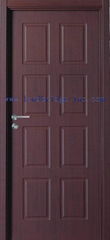 MDF door with PVC coating