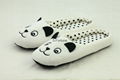 ladies sheep embroidery fuzzy sherpa and print sole slipper  5