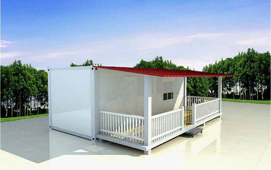 prefabricated flat pack 20ft container house luxury 2