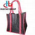 slik printing PP/RPET nonwoven tote shopping bag 