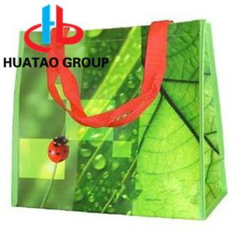 slik printing PP/RPET nonwoven tote shopping bag  3