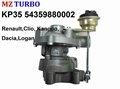 MZ TURBO SALES KKK KP35 54359880002 turbocharger apply for Clio Kangoo 2