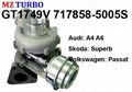 GT1749V 717858-5005S turbocharger suit for Audi Skoda Volkswagen AVF/AWX TDI 1