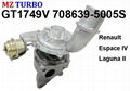 GT1749V 708639-5005S Turbocharger suit for Renault Espace IV Laguna II 1