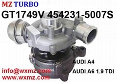 MZ Turbocharger Discount GT1749V 454231-5007S for AUDI A4