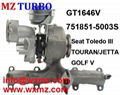 MZ TURBO GT1646V 751851-5003s