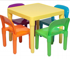 Plastic Table and Chair for Toddler Activity for Reading Train Art Play-Room