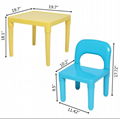 Plastic Table and Chair for Toddler Activity for Reading Train Art Play-Room 