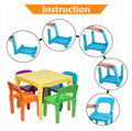 Plastic Table and Chair for Toddler Activity for Reading Train Art Play-Room 