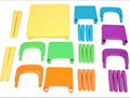 Plastic Table and Chair for Toddler Activity for Reading Train Art Play-Room 