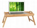 Folding wooden bamboo Bed Tray Table  2