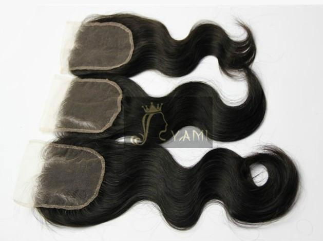 High quality brazilian virgin hair body wave lace closure 2