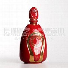 陶瓷酒瓶原创设计帝王将相系列 