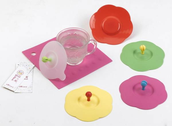 Colourful Silicone Cup Cover and Lid 3