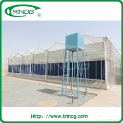 Multi span glass greenhouse for sale