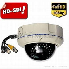 1080P HD Sdi 2.8-12mm Varifocal IR Vandalproof Dome CCTV Security Camera