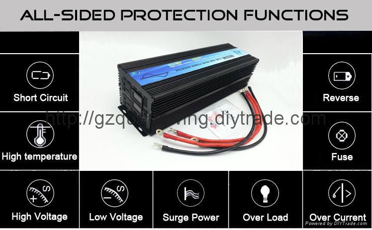 6000W Intelligent DC AC Pure Sine Wave Power Inverter (QW-P6000) 5