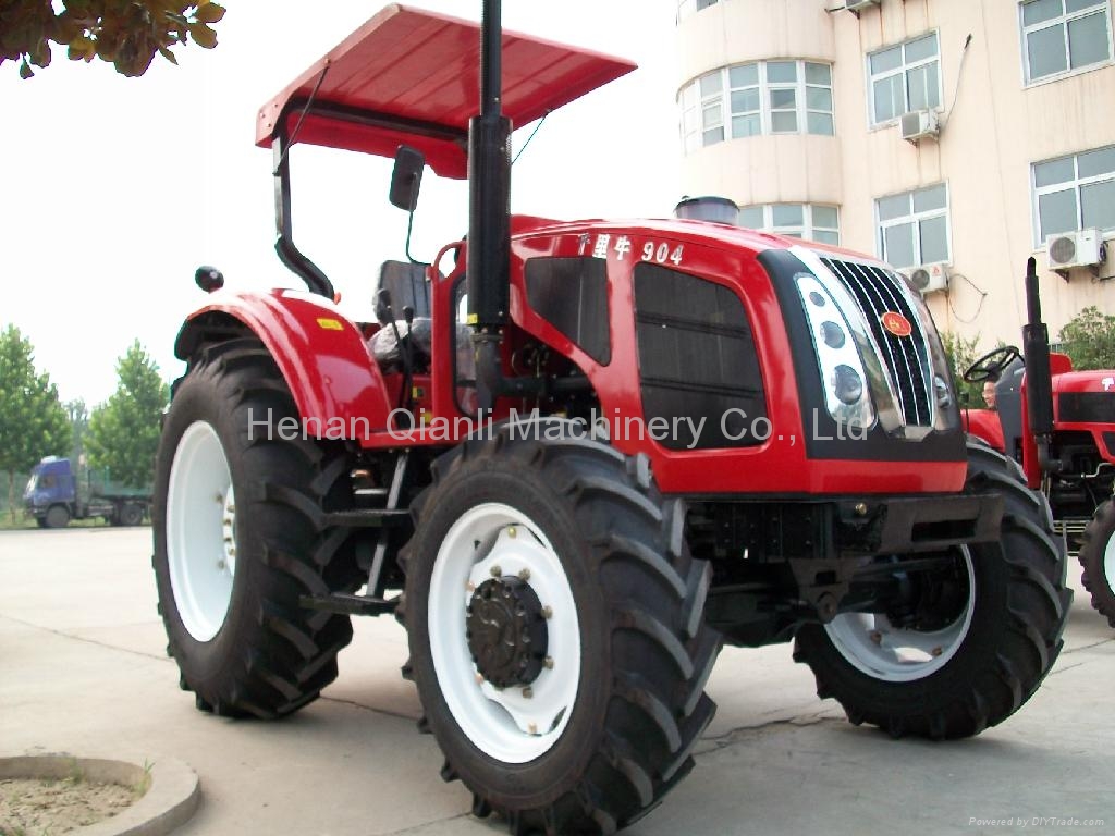 New Design qln904 agricultural 90hp 4 wheel drive tractor 2