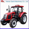 Henan Chinese agricultural machinery qln804 80hp 4wd tractor 2