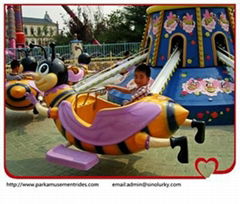 rotation bee amusement park rides self control plane cheap price